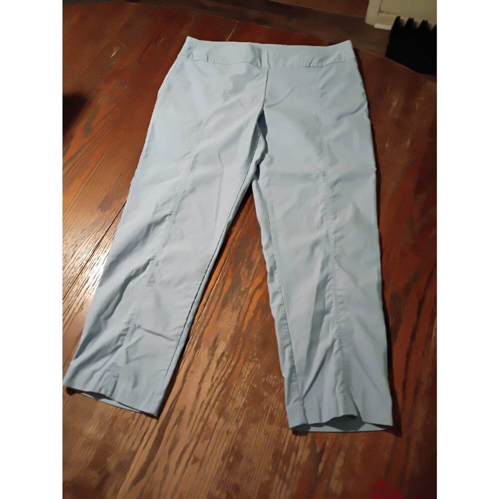 Womens Size 16 Light Blue Casual Pull On Pants